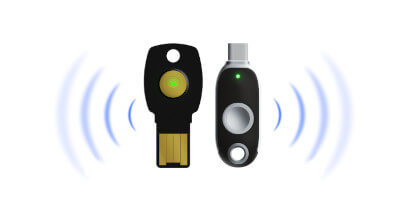 Clave de seguridad de FIDO para autenticación mediante múltiples factores a través de NFC o USB